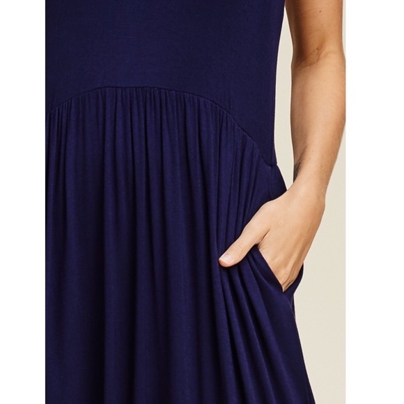 ✨ RESTOCKED ✨NAVY TANK MAXI DRESS - Picture 4 of 7